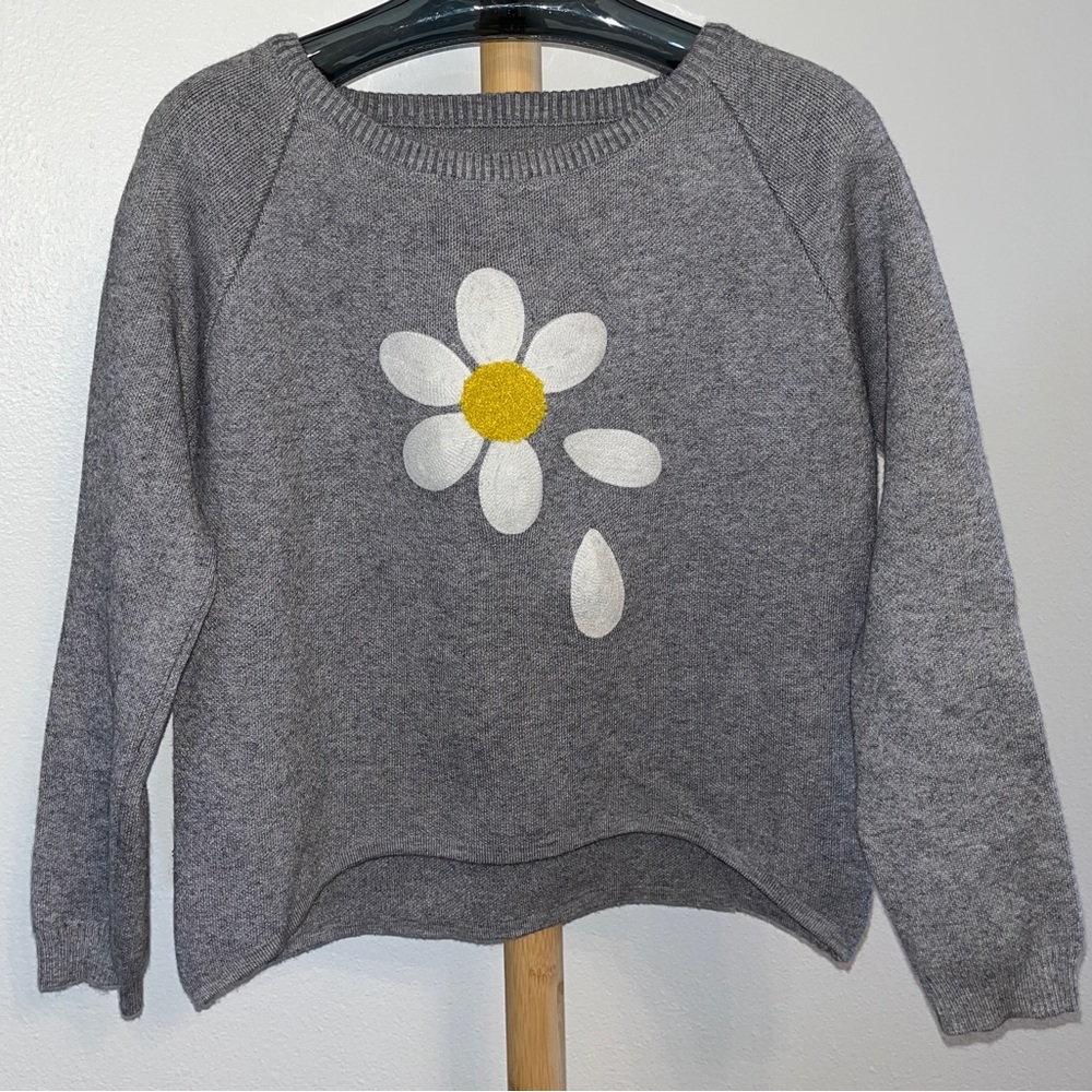 Daisy 100% Cotton Crop Sweater
